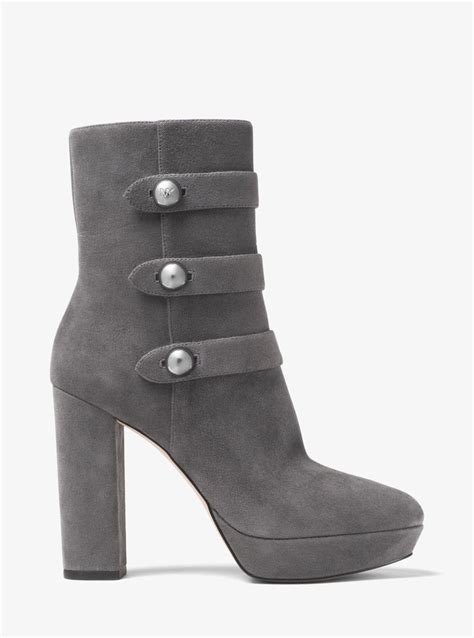 michael kors womens suede boots|Michael Kors platform boots.